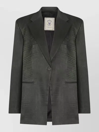 Seafarer Astro Jacket Back Vent Button Cuffs In Gray