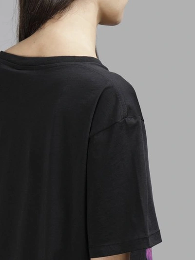 Shop Marcelo Burlon County Of Milan Marcelo Burlon Noemi Poncho T-shirt In Black