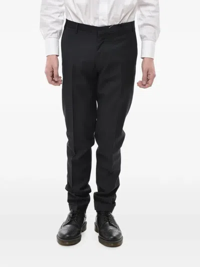 Corneliani Belt-loop Tailored Trousers In 블루