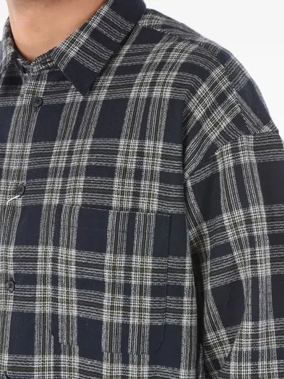 Samsoe & Samsoe Checked Italian-collar Shirt In Multi