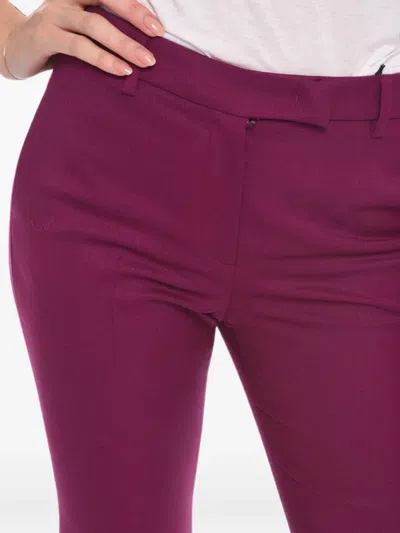 Ql2 Single-pleat Cropped Trousers In Pink