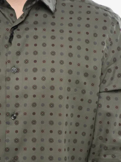 Corneliani Cotton Shirt In 그린