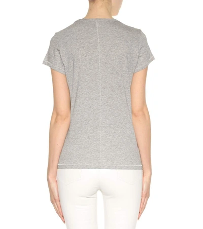 Shop Rag & Bone Tee Cotton T-shirt In Heather Grey