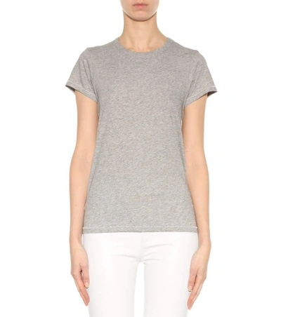 Shop Rag & Bone Tee Cotton T-shirt In Heather Grey