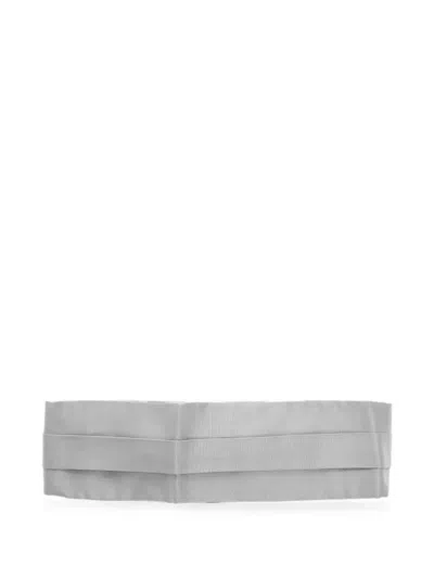 Corneliani Silk Cummerbund In 그레이