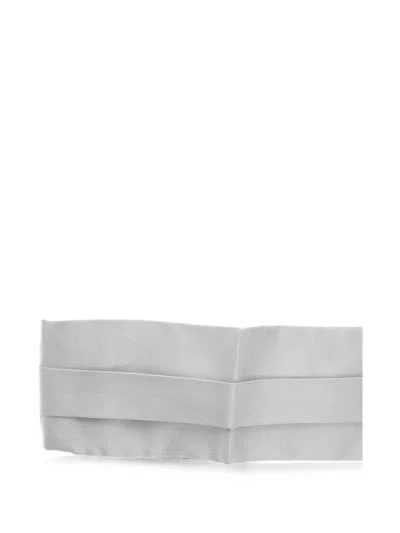Corneliani Silk Cummerbund In 그레이