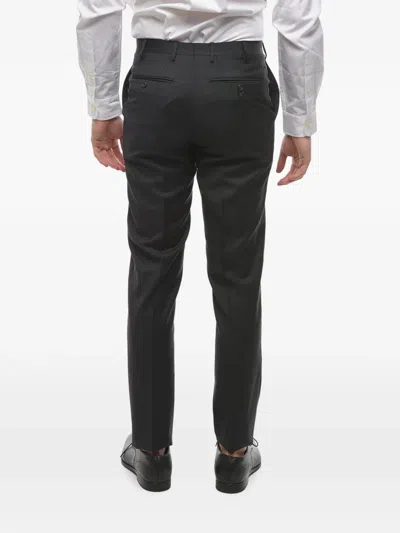 Corneliani Belt-loops Trousers In 그레이