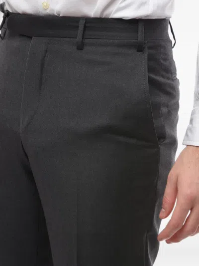 Corneliani Belt-loops Trousers In 그레이
