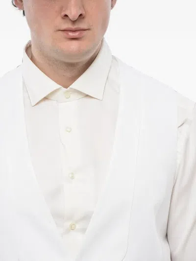 Corneliani Martingale-back Single-breasted Waistcoat In White