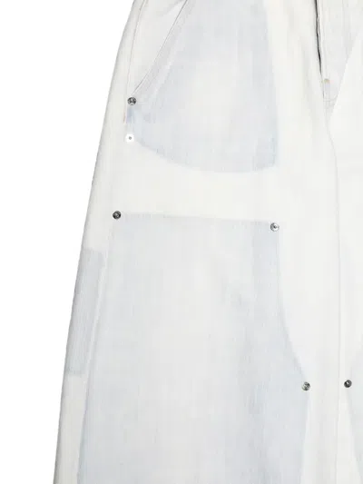 Haikure Patchwork Rivet-embellished Jeans In White