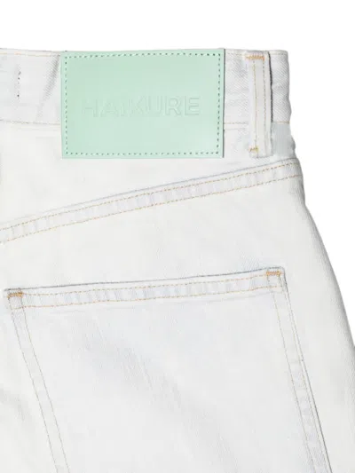 Haikure Patchwork Rivet-embellished Jeans In White