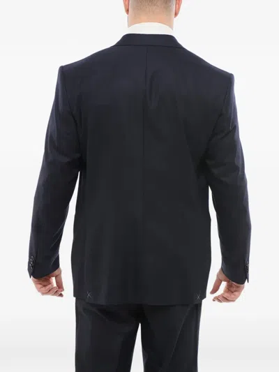 Corneliani Notch-lapel Blazer In 블루