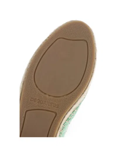 Dsquared2 Leather Espadrilles In Multi