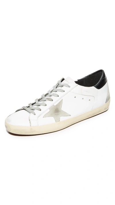 Shop Golden Goose Superstar Sneakers In White/black