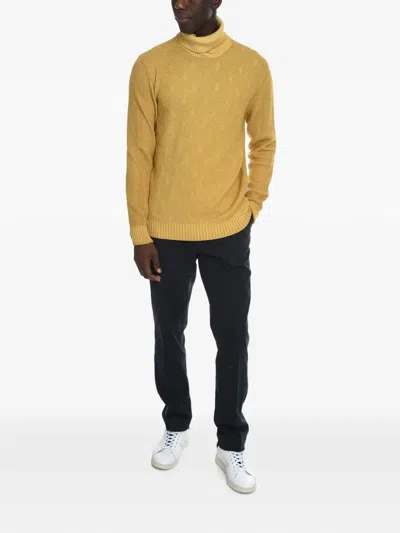 Corneliani Turtleneck Sweater In Yellow