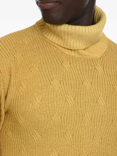 Corneliani Turtleneck Sweater In Yellow