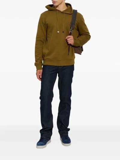 Etro Pegaso-embroidered Drawstring Hoodie In Multi
