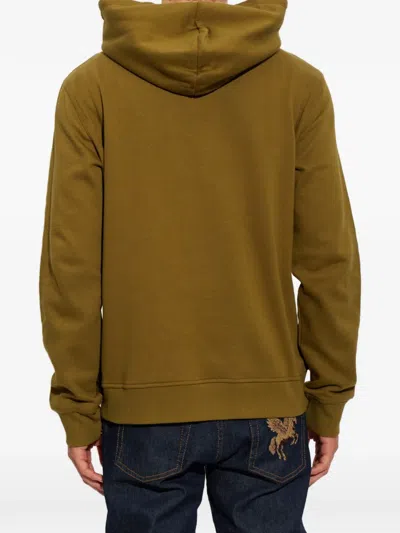 Etro Pegaso-embroidered Drawstring Hoodie In Multi