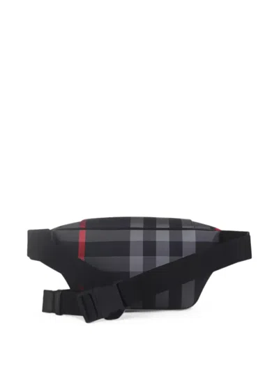 Burberry Check-pattern Belt Bag In Pink