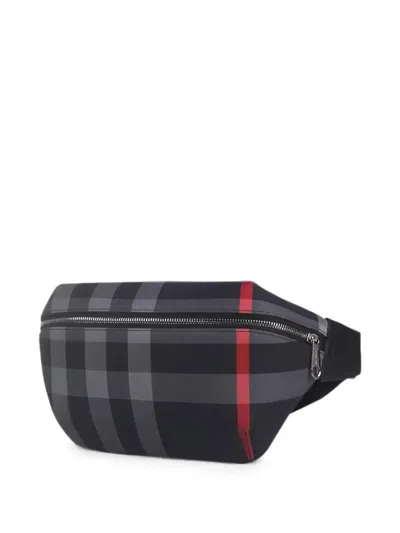 Burberry Check-pattern Belt Bag In Pink