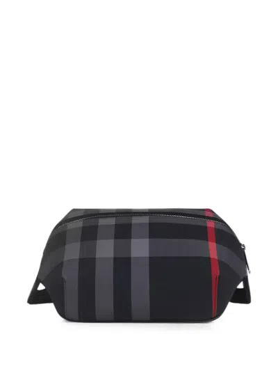 Burberry Check-pattern Belt Bag In Pink