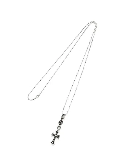 Chrome Hearts 타이니 크로스 볼 체인 네크리스 In Metallic