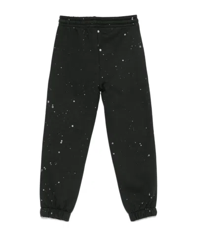 Msgm Logo Sweatpants In Black