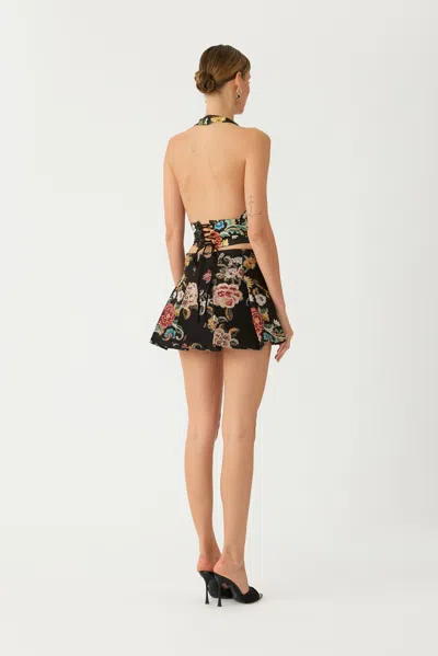 Sau Lee Elena Satin Top In Multi