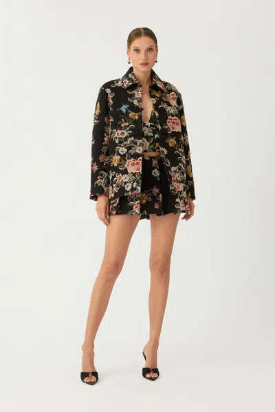 Sau Lee Miles Brocade Jacket In Multi