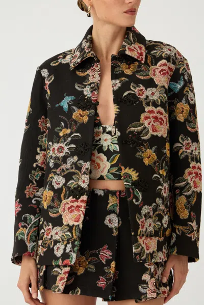 Sau Lee Miles Brocade Jacket In Multi
