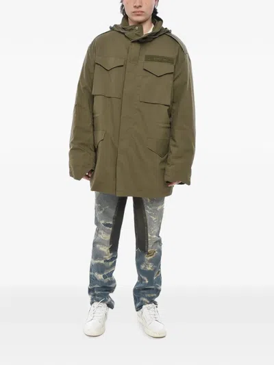 Givenchy Multi-pockets Parka In Green