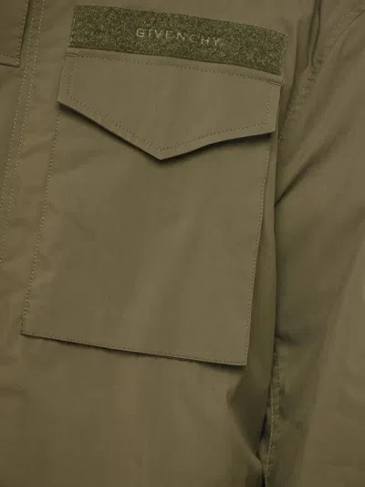 Givenchy Multi-pockets Parka In Green