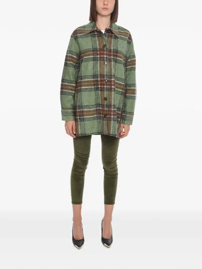 Samsoe & Samsoe Rosalie Checked Overshirt In Multi