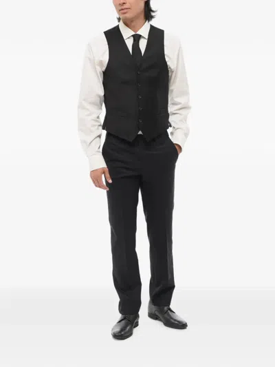 Corneliani Button-front Waistcoat In Black