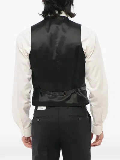 Corneliani Button-front Waistcoat In Black