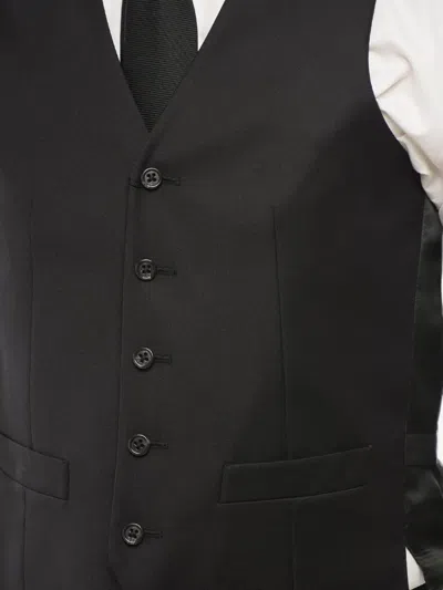 Corneliani Button-front Waistcoat In Black