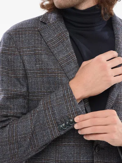Corneliani Nino Danieli Checked Blazer In Blue
