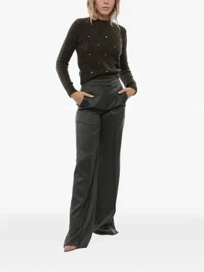 Sa Su Phi Concealed-front-fastening Trousers In Multi