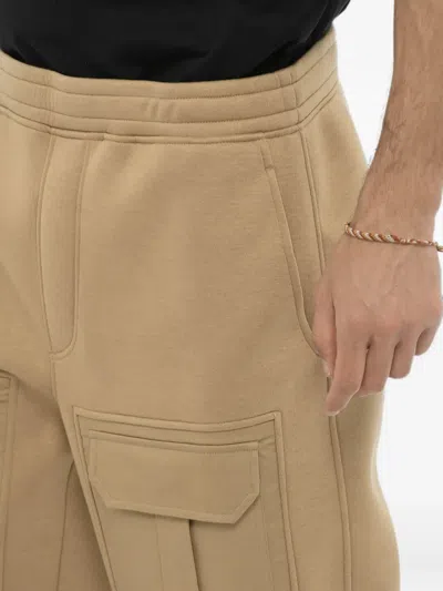 Neil Barrett Cargo-pocket Track Pants In Brown