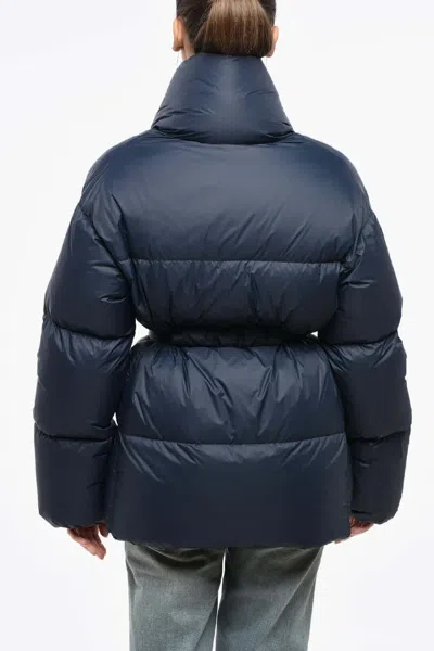 Bacon Dada Quilted Puffer Jacket In Blue
