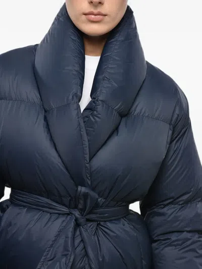 Bacon Dada Quilted Puffer Jacket In Blue