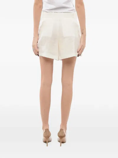 Super Blond Belt-loop Shorts In White
