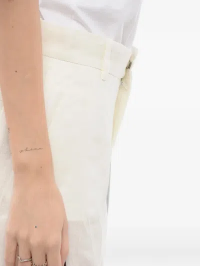 Super Blond Belt-loop Shorts In White