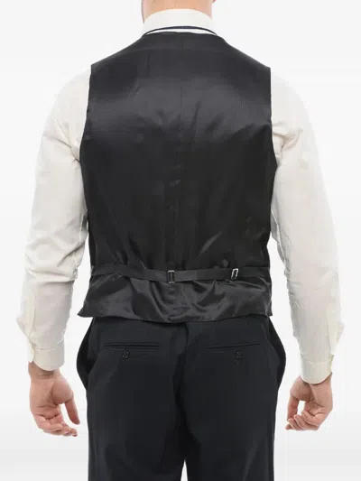 Corneliani Four-button Blue Vest In Blue