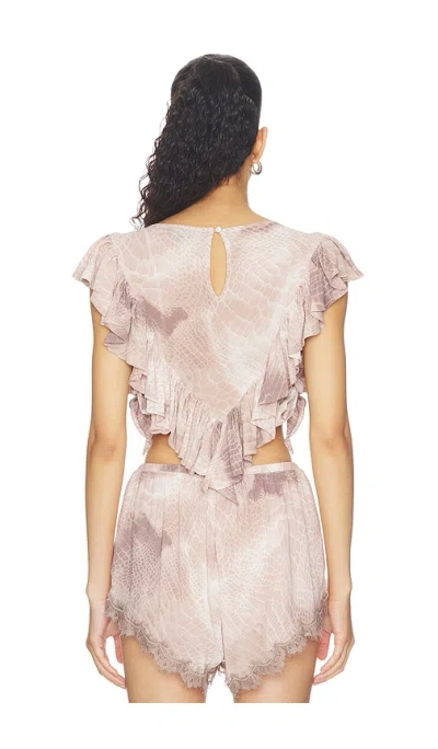 Afrm Cara Top In Brown