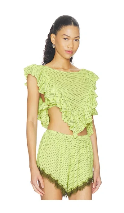 Afrm Cara Top In Green