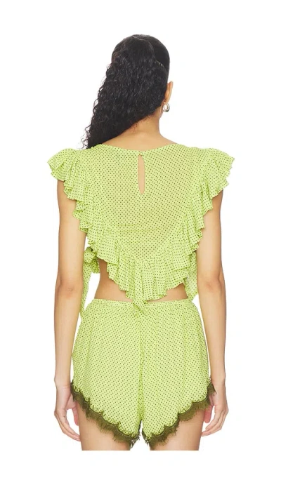 Afrm Cara Top In Green