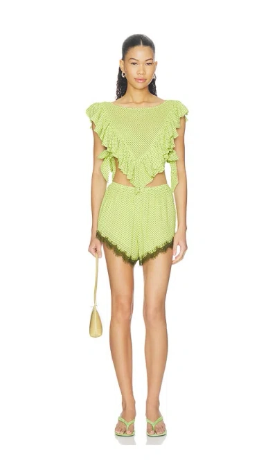 Afrm Cara Top In Green