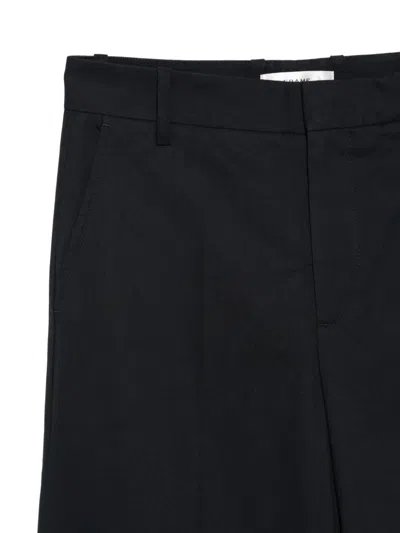 Frame Cuffed Palazzo Pants In Black