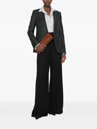 Tom Ford Pinstripe-pattern Single-breasted Blazer In Black